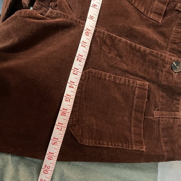 Velvet Heart Alyx Toffee Pants Womens 28 Brown Corduroy Cropped Wide Leg - Picture 11 of 13